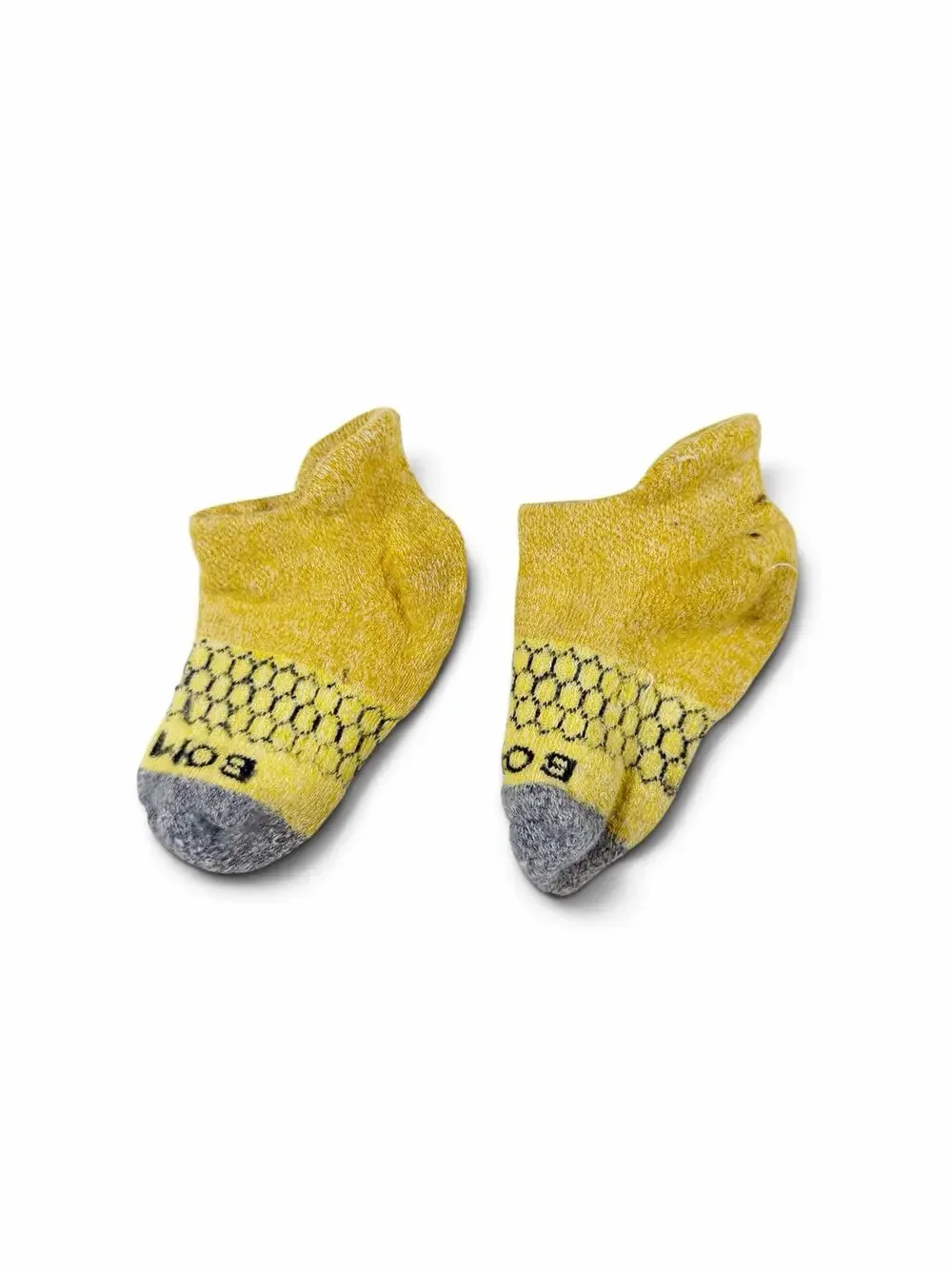 Bombas Yellow Performance Ankle Socks Toddler Size Toddler 1-3 years